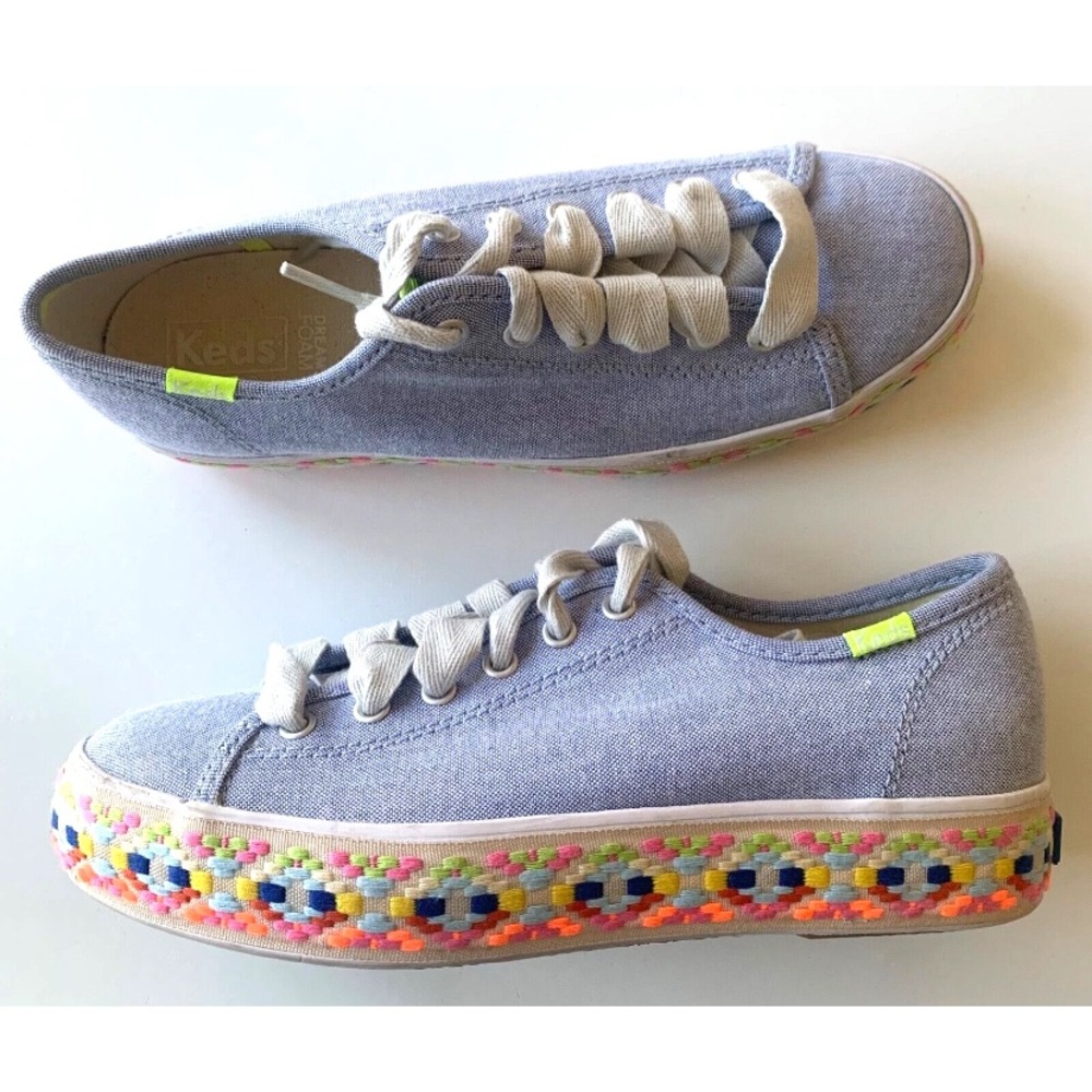 Keds Blue Sneakers with colorful soles - Picture 12 of 12